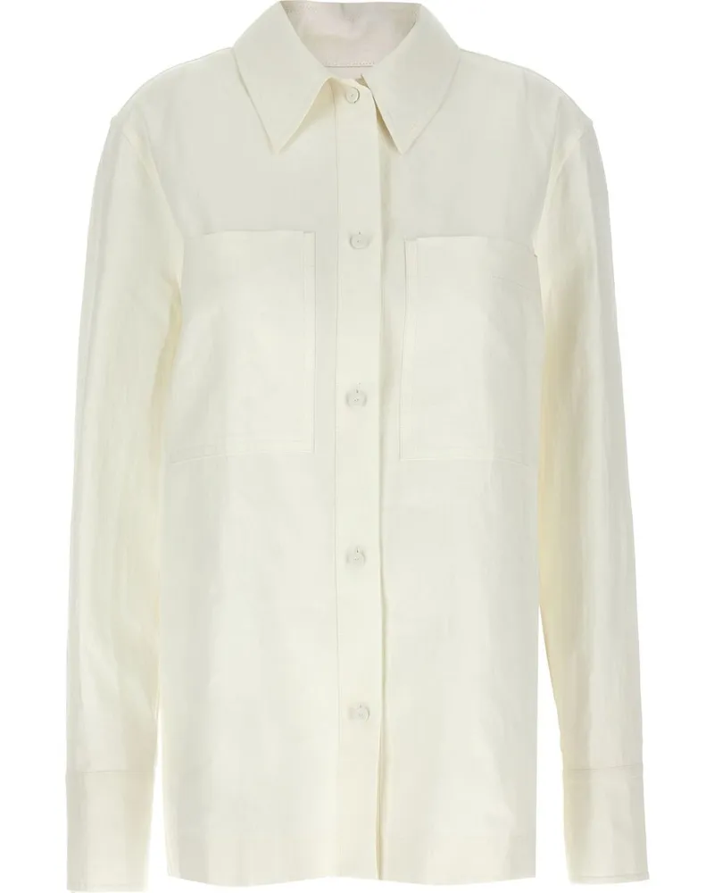Jil Sander Hemd aus Leinen - Nude Nude
