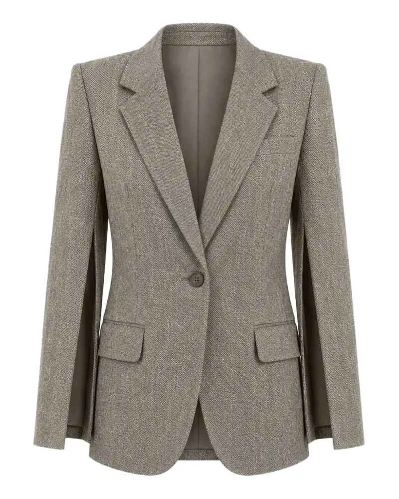 Barbara Bui split-sleeve single-breasted blazer - Grau Grau