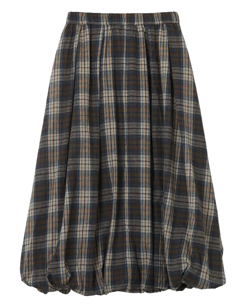 b+ab Midirock mit Schottenkaro - Braun Braun