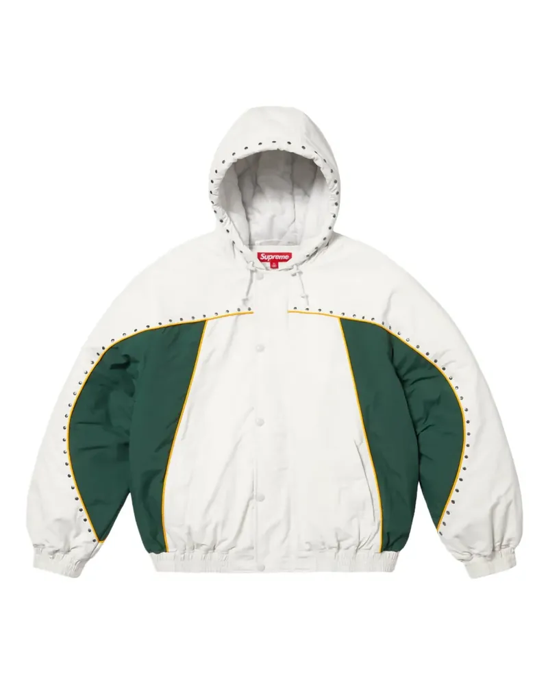 Supreme Being Studded Stadium "White" Jacke - Weiß Weiß