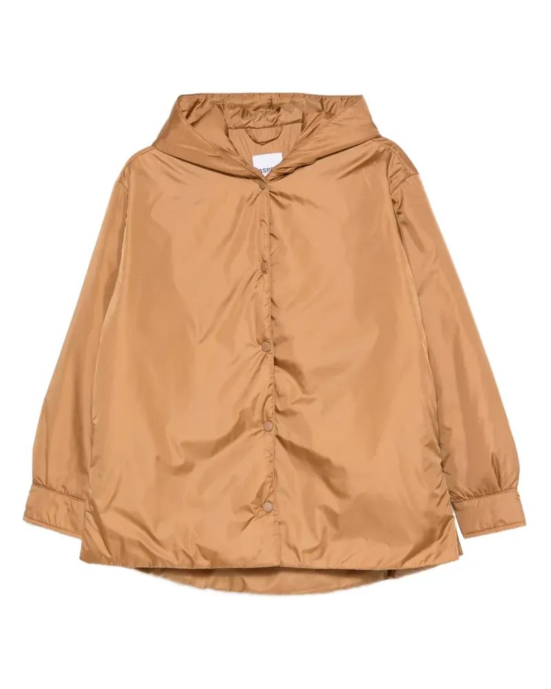 ASPESI Kapuzenjacke mit Knöpfen - Braun Braun