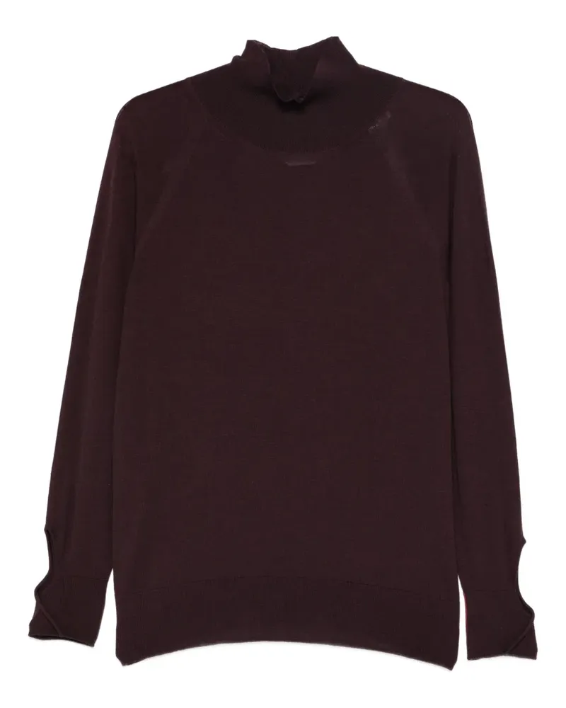 Liviana Conti cut-out roll-neck sweater - Violett Violett
