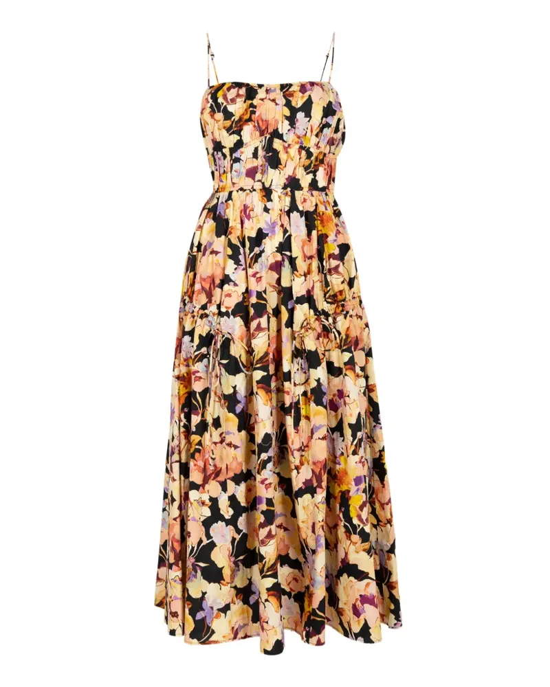 Ulla Johnson Vidri Cami floral cotton midi dress - Schwarz Schwarz