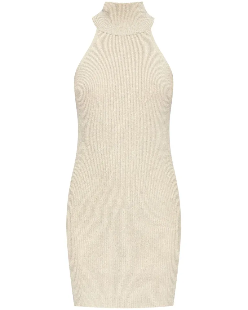 Lisa Yang Minikleid aus Kaschmir - Nude Nude