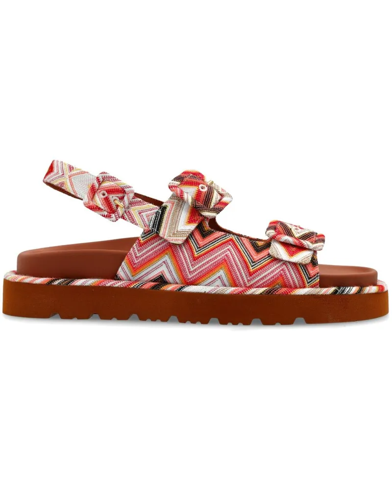 Missoni Gemusterte Sandalen - Rot Rot