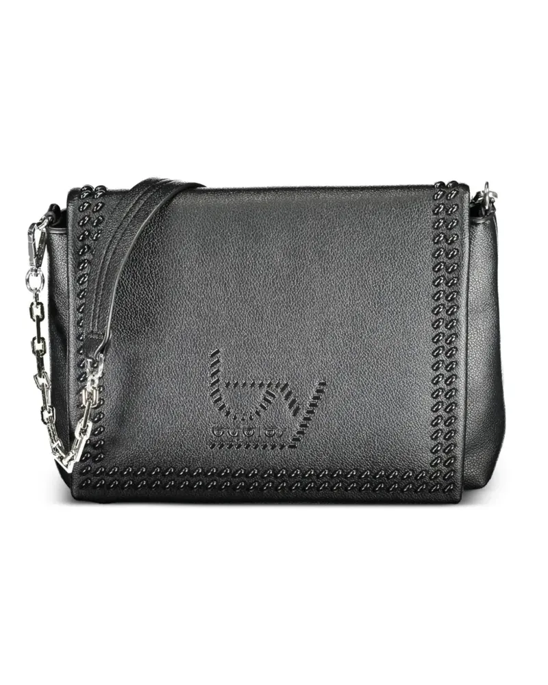 Byblos studded logo-embossed shoulder bag - Schwarz Schwarz