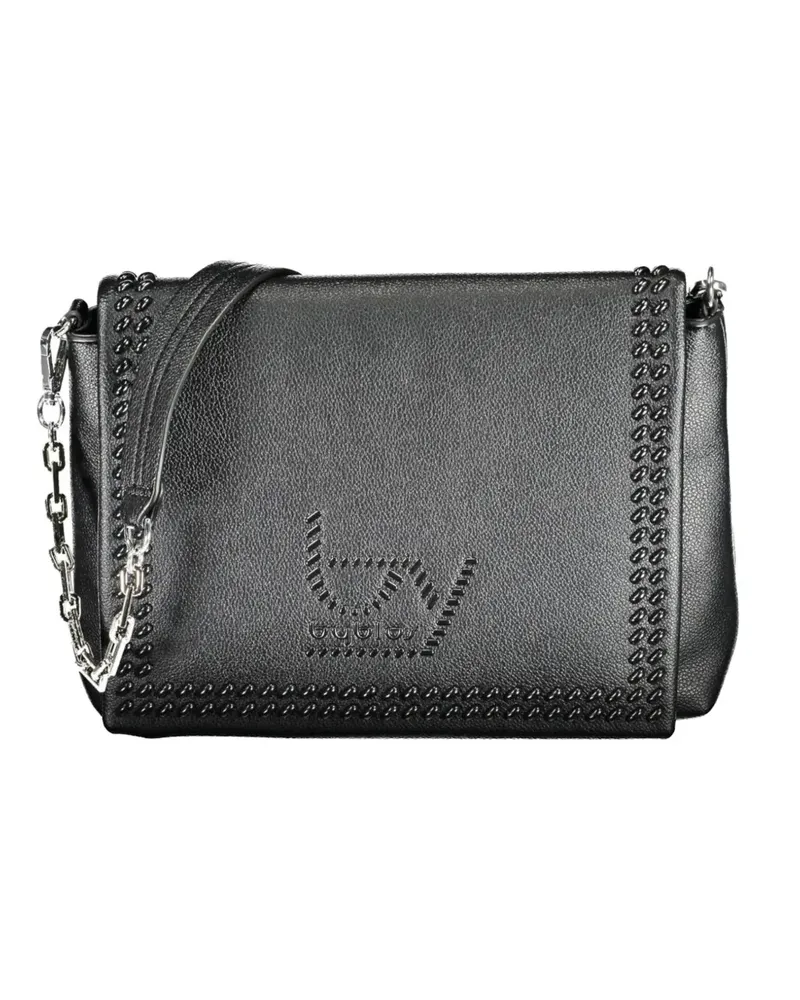 Byblos studded logo-embossed shoulder bag - Schwarz Schwarz