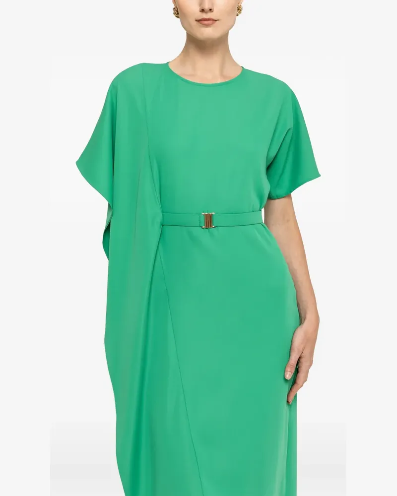 NISSA belted midi dress - Grün Grün