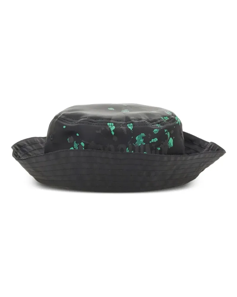 Moschino Fischerhut mit Logo-Print - Schwarz Schwarz