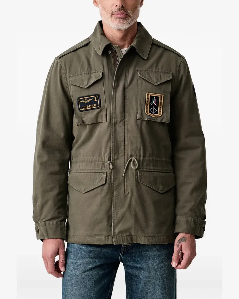 Aeronautica Militare Military-Jacke mit Logo-Patch - Grün Grün