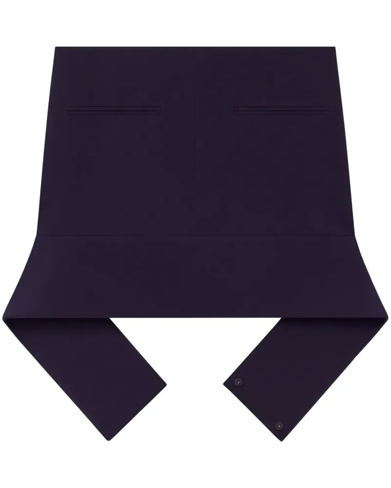 Courrèges Reversed Belt Minirock - Blau Blau