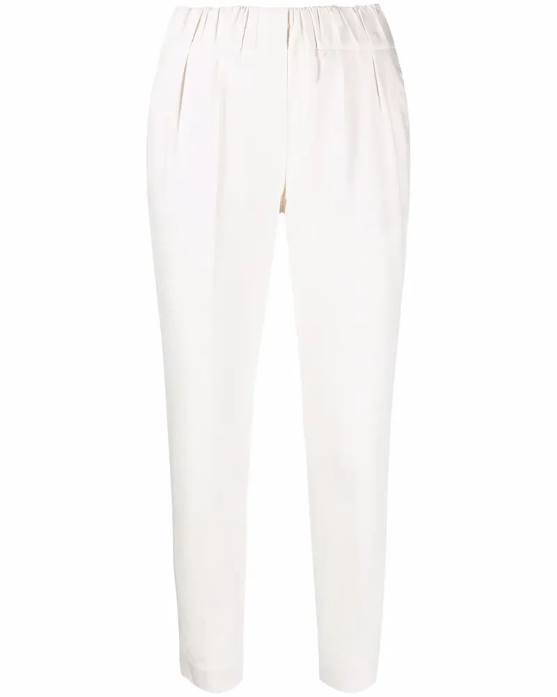 Brunello Cucinelli Cropped-Hose mit hohem Bund - Nude Nude