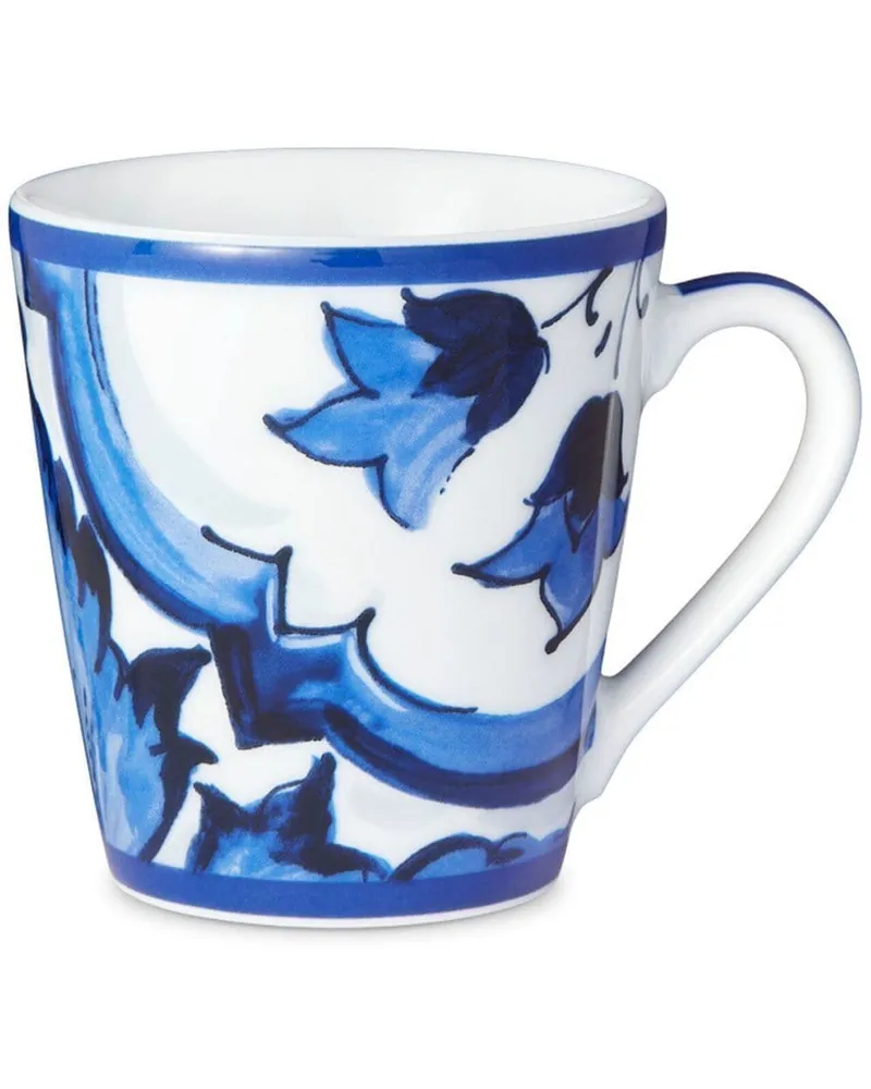 Dolce & Gabbana Porzellanbecher mit Archiv-Print - Weiß Weiß