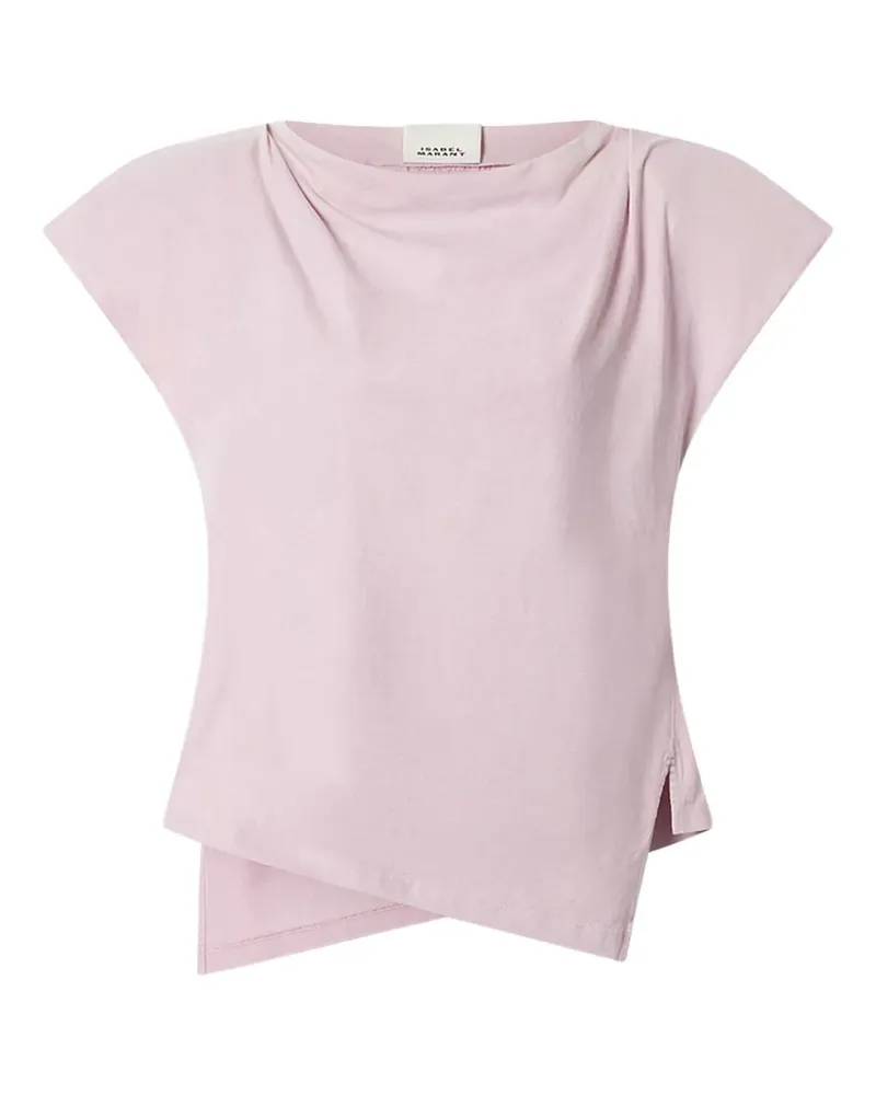 Isabel Marant Drapiertes Sebani T-Shirt - Rosa Rosa