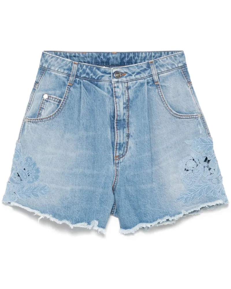 Ermanno Scervino Klassische Jeans-Shorts - Blau Blau