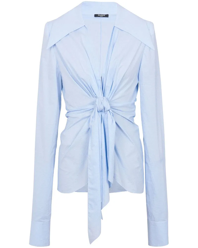 Balmain Hemd mit Vichy-Karomuster - Blau Blau