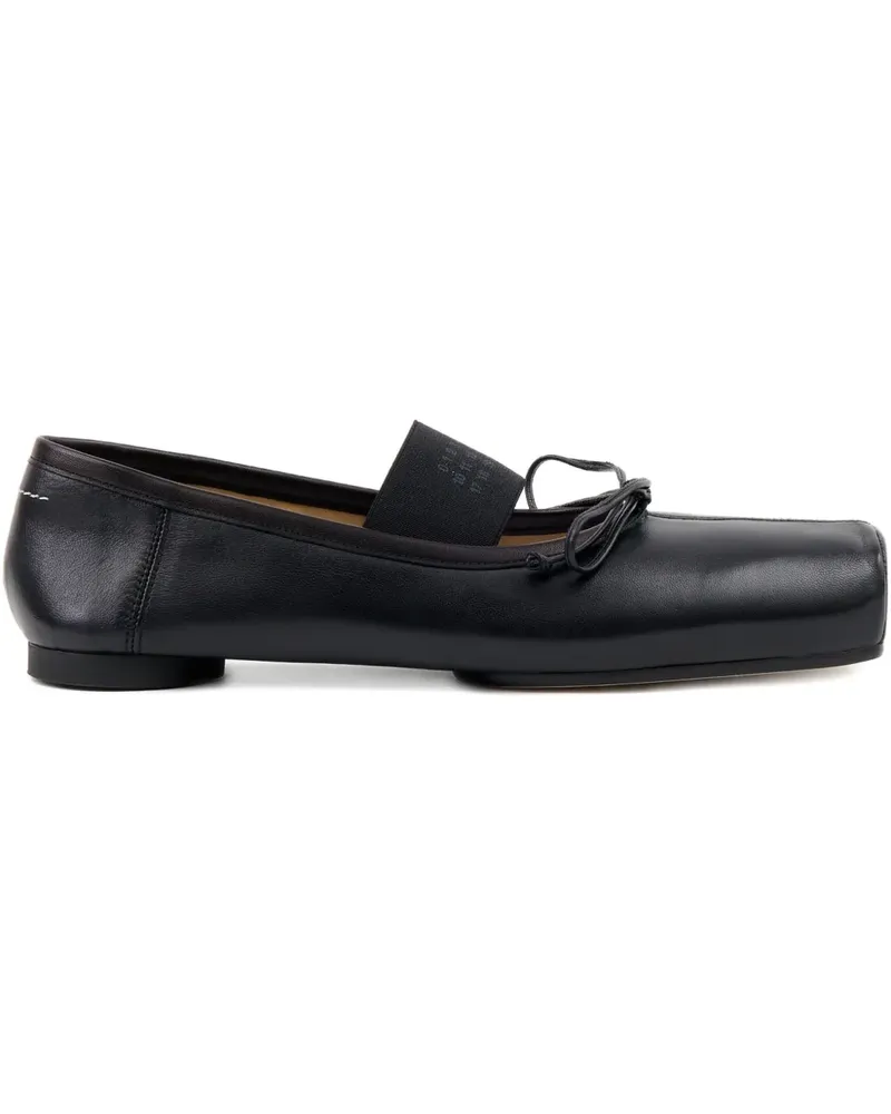 Maison Margiela Ballerinas aus Leder - Schwarz Schwarz