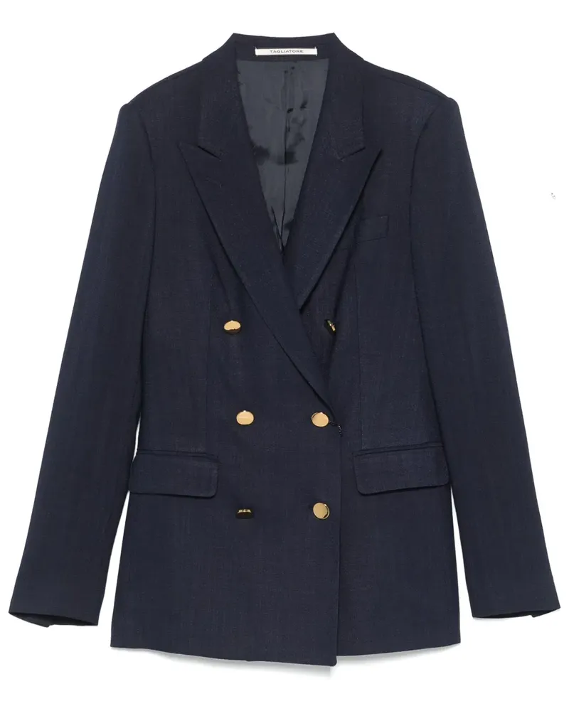 Tagliatore Doppelreihiger Blazer - Blau Blau