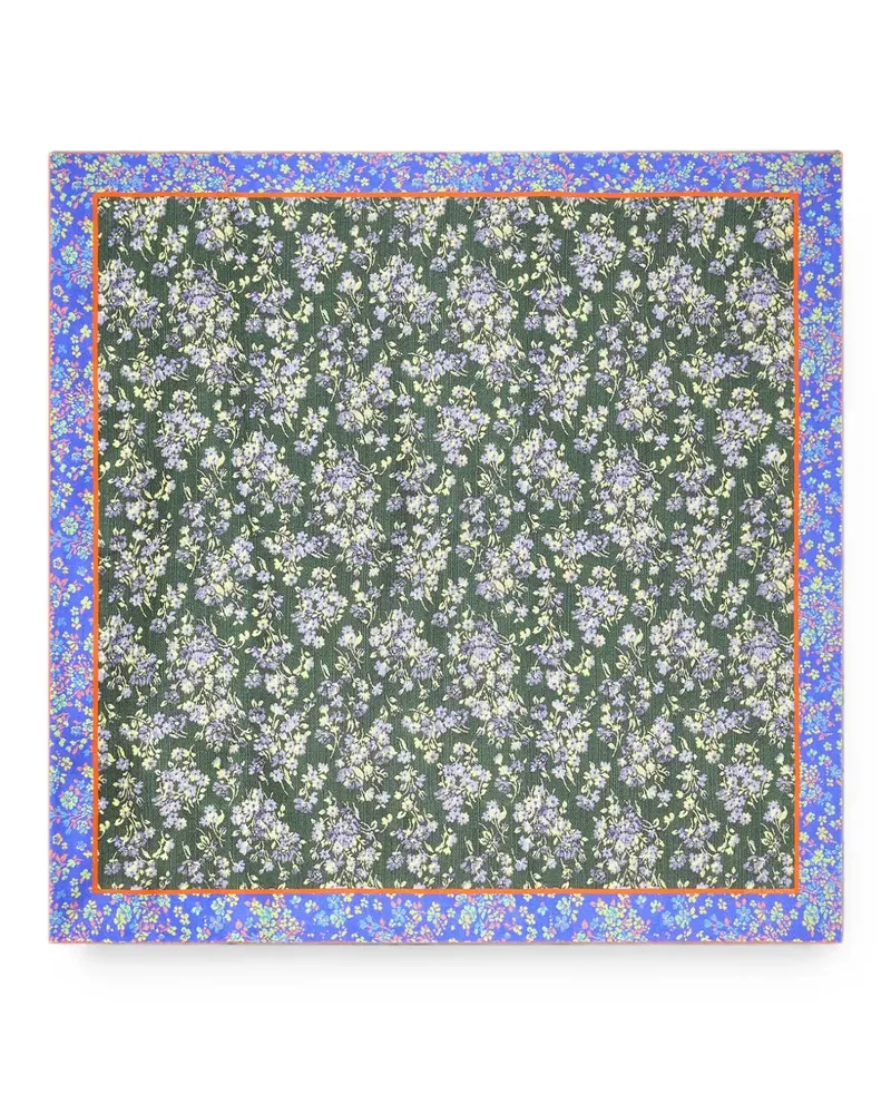 Dries van Noten Schal aus Seide - Grün Grün