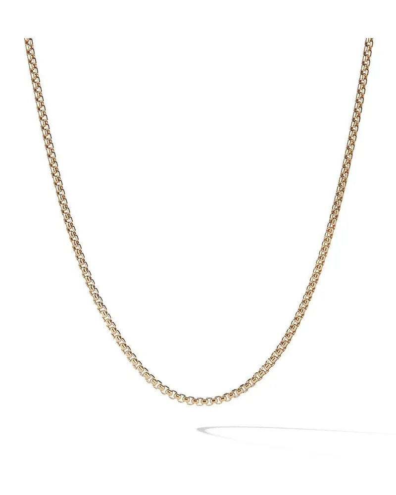 David Yurman 18kt Box Chain Gelbgoldhalskette Gold