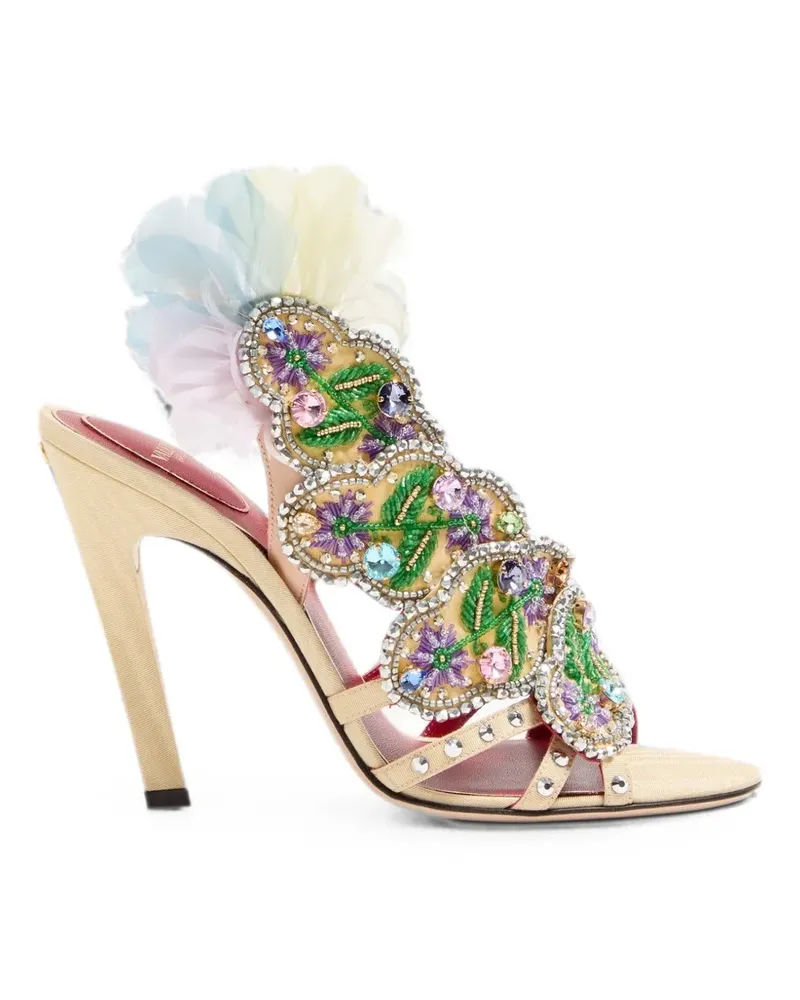 Valentino Garavani Dans Le Foyer Sandalen mit Kristallen 105mm - Gelb Gelb