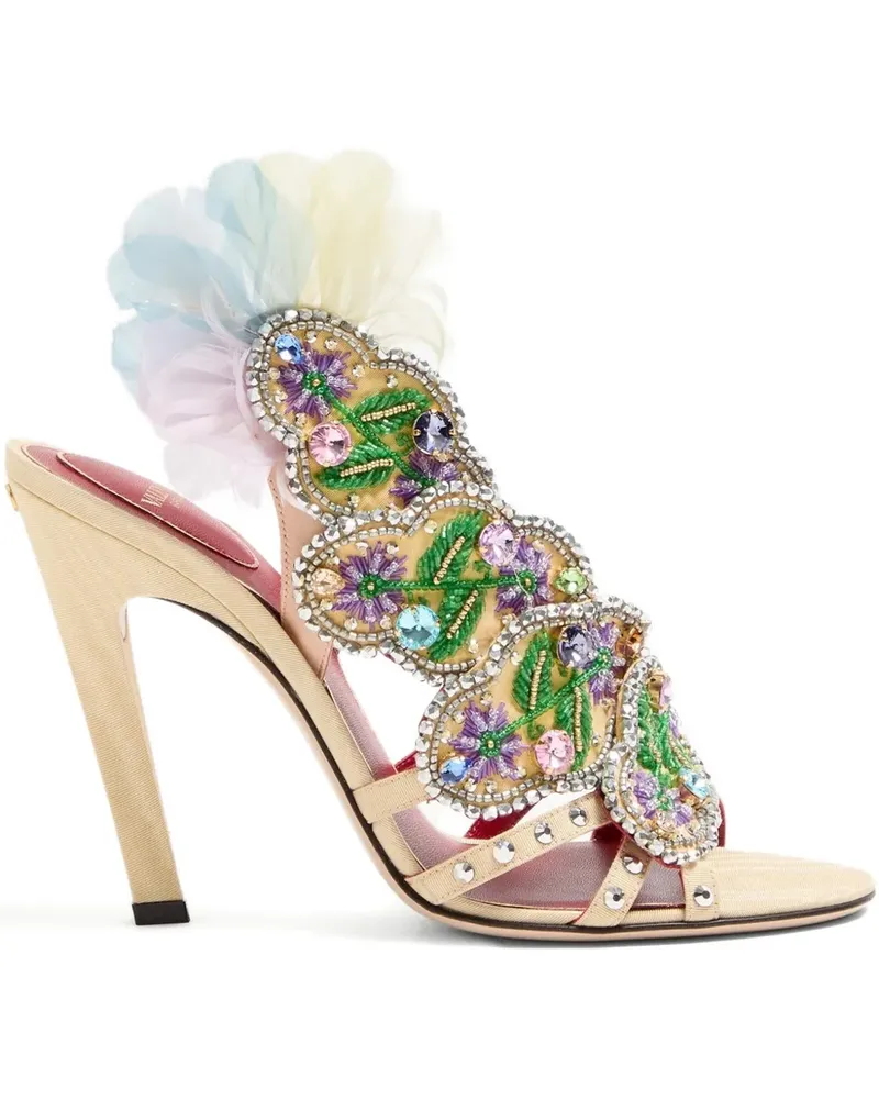 Valentino Garavani Dans Le Foyer Sandalen mit Kristallen 105mm - Gelb Gelb