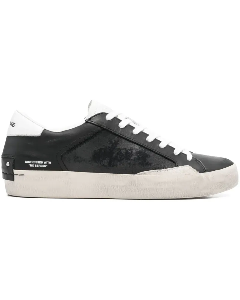 Crime Distressed Sneakers - Schwarz Schwarz