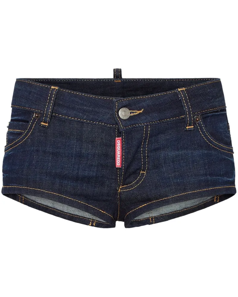 Dsquared2 Jeans-Shorts mit Logo-Stickerei - Blau Blau
