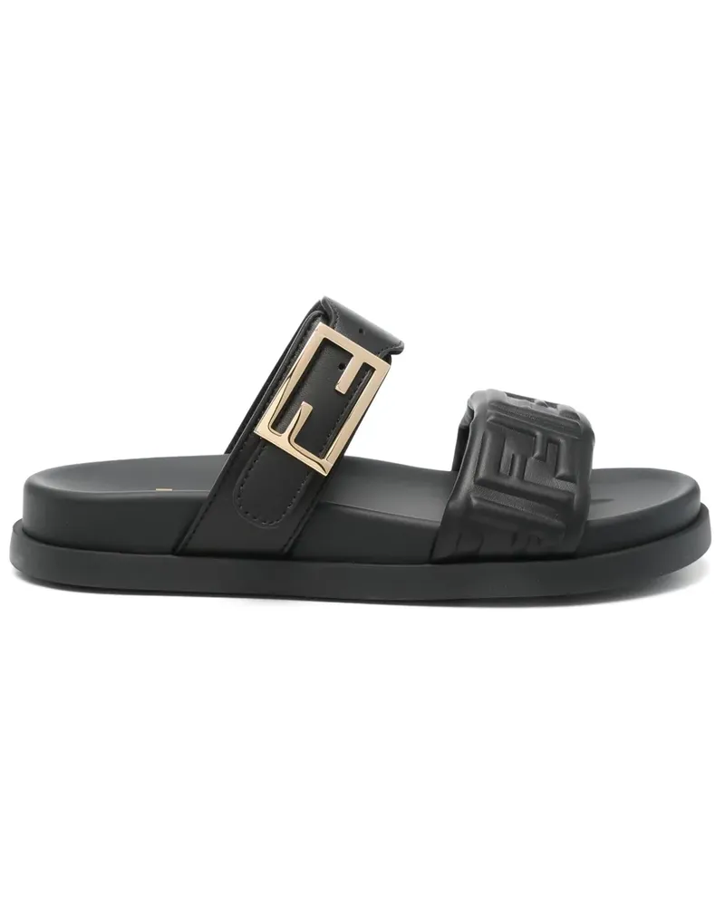 Fendi Sandalen aus Nappaleder - Schwarz Schwarz