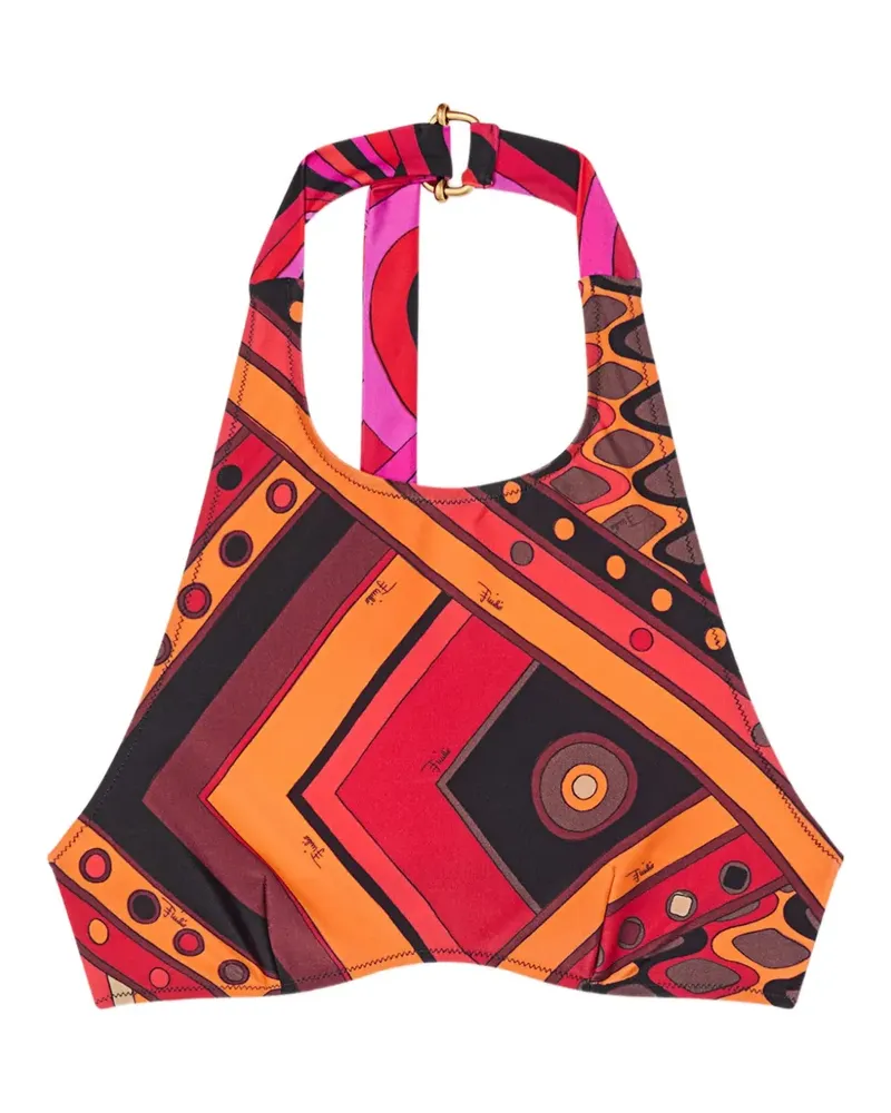 Emilio Pucci Vivara-print coulotte bikini bottoms - Orange Orange