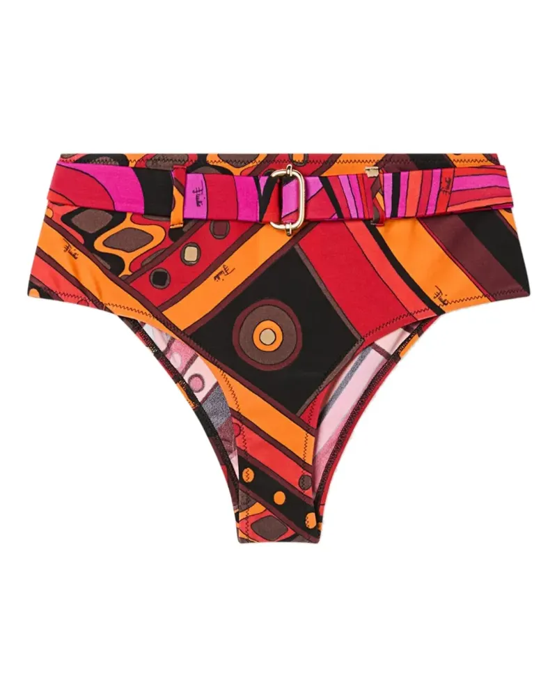 Emilio Pucci Coulotte Bikinihose mit Vivara-Print - Orange Orange
