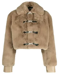 ROTATE Birger Christensen Jacke aus Faux Fur Braun