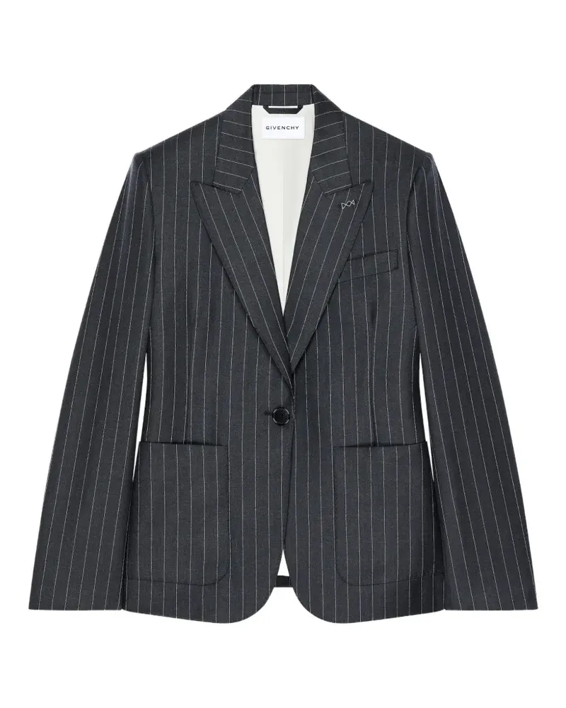 Givenchy pinstriped peak-lapel blazer - Grau Grau