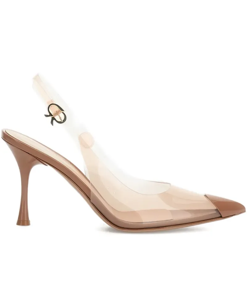 Gianvito Rossi Transparente Diana Slingback-Pumps 85mm - Nude Nude