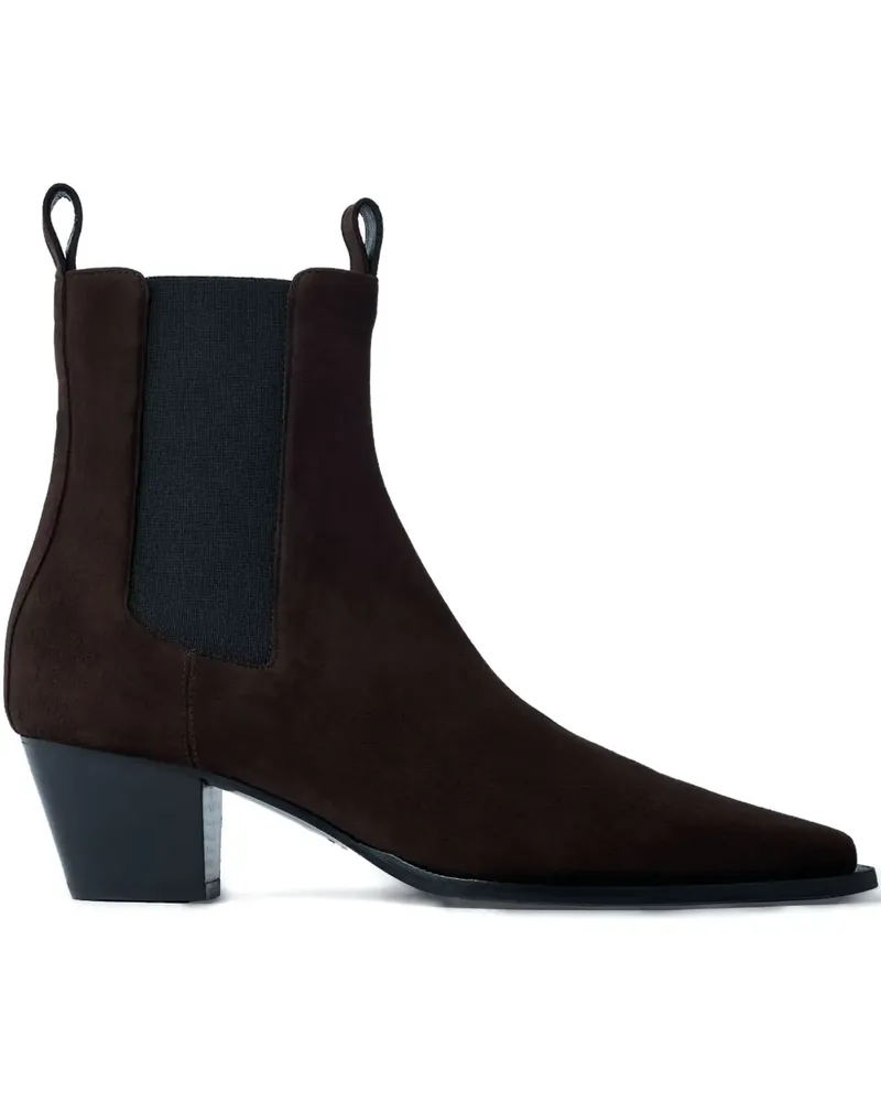 Totême Stiefeletten mit spitzer Kappe 80mm - Braun Braun