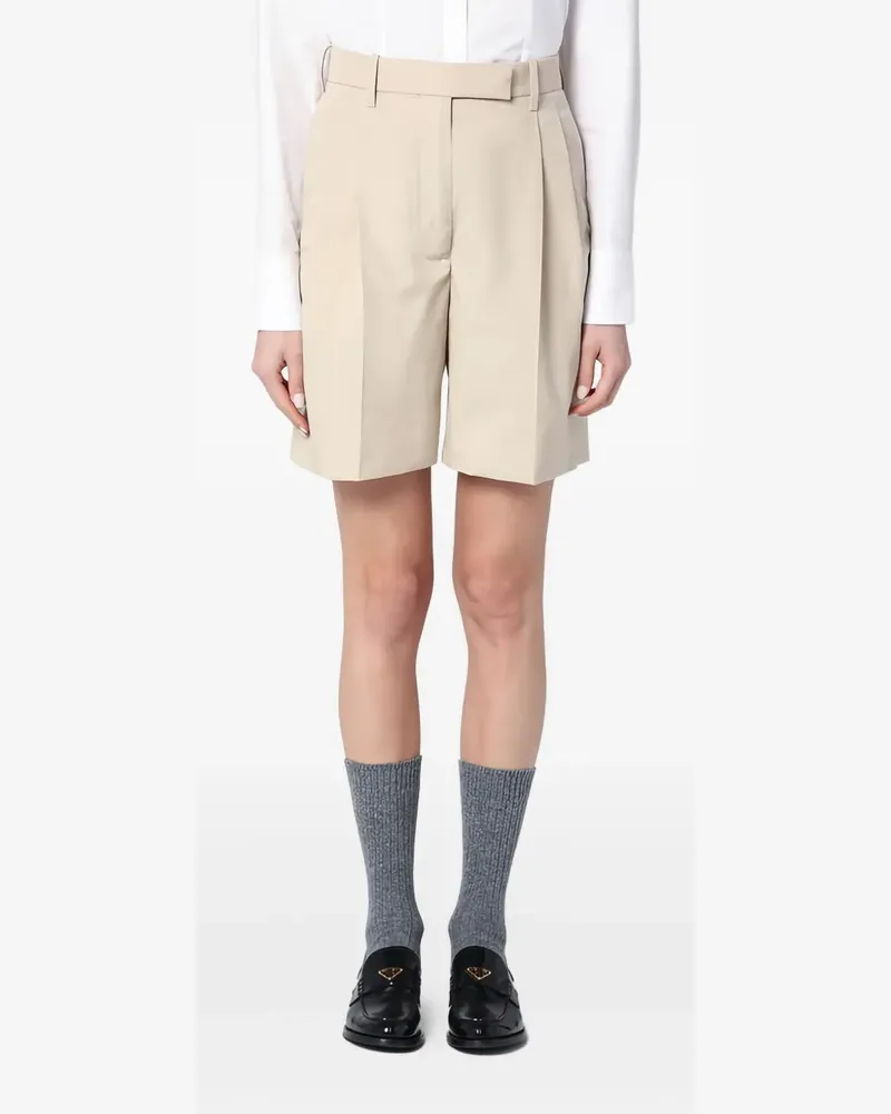 Thom Browne High-Waist-Shorts mit Falten - Nude Nude