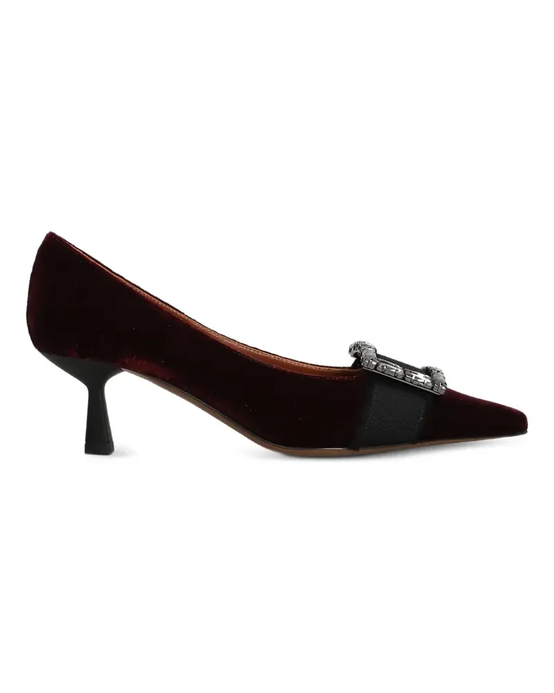 FESTA Milano Decolette Pumps mit Kristallschnalle - Rot Rot