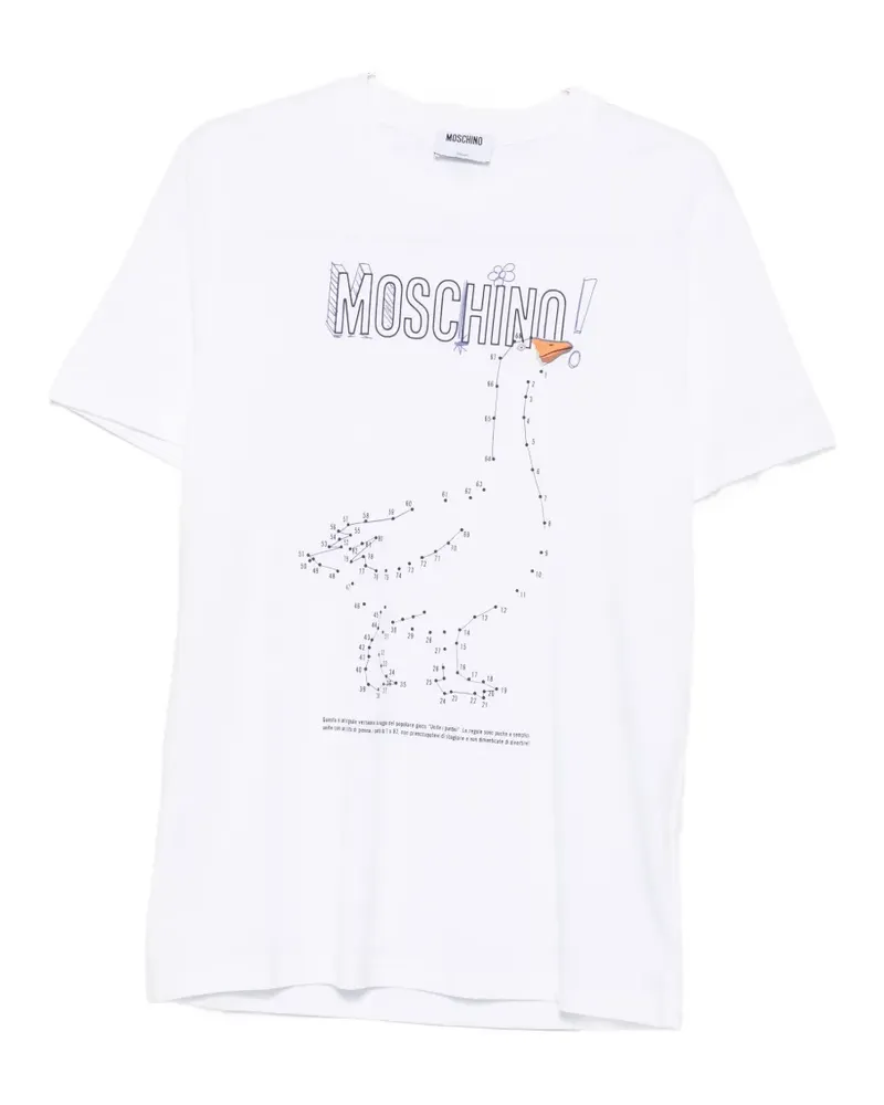 Moschino logo-print short-sleeve T-shirt - Weiß Weiß
