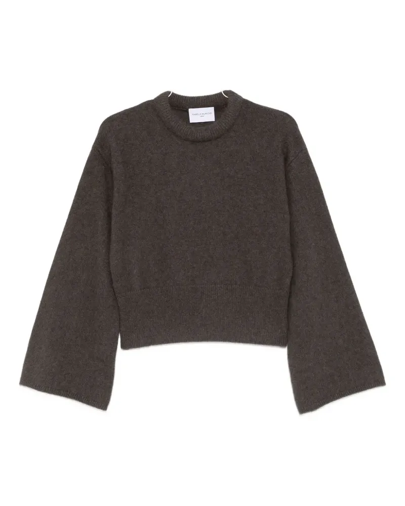 Isabelle Blanche flared-sleeve sweater - Braun Braun
