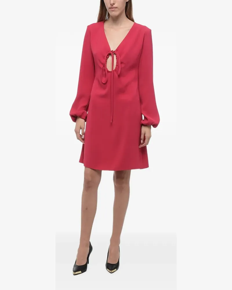 P.A.R.O.S.H. P.A.R.O H. Trapeze Minikleid mit Schnürung - Rosa Rosa