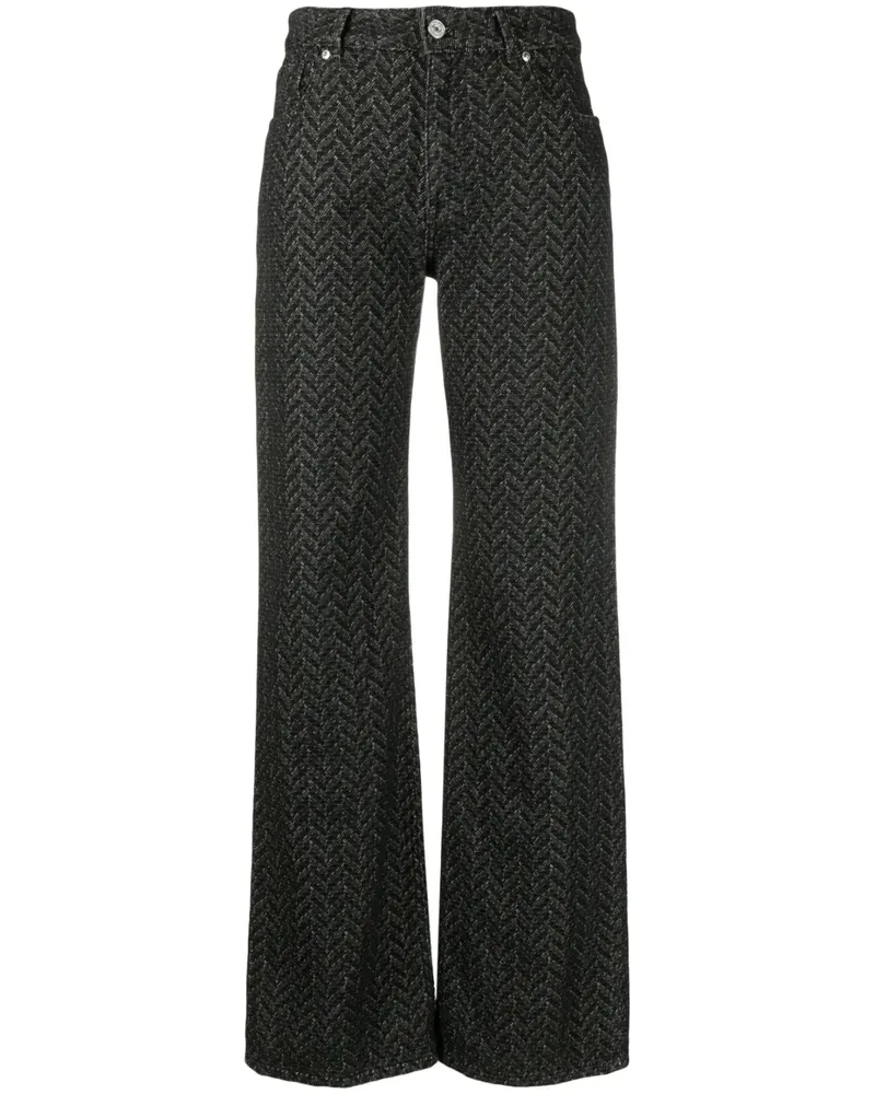 Missoni Weite High-Waist-Jeans - Schwarz Schwarz