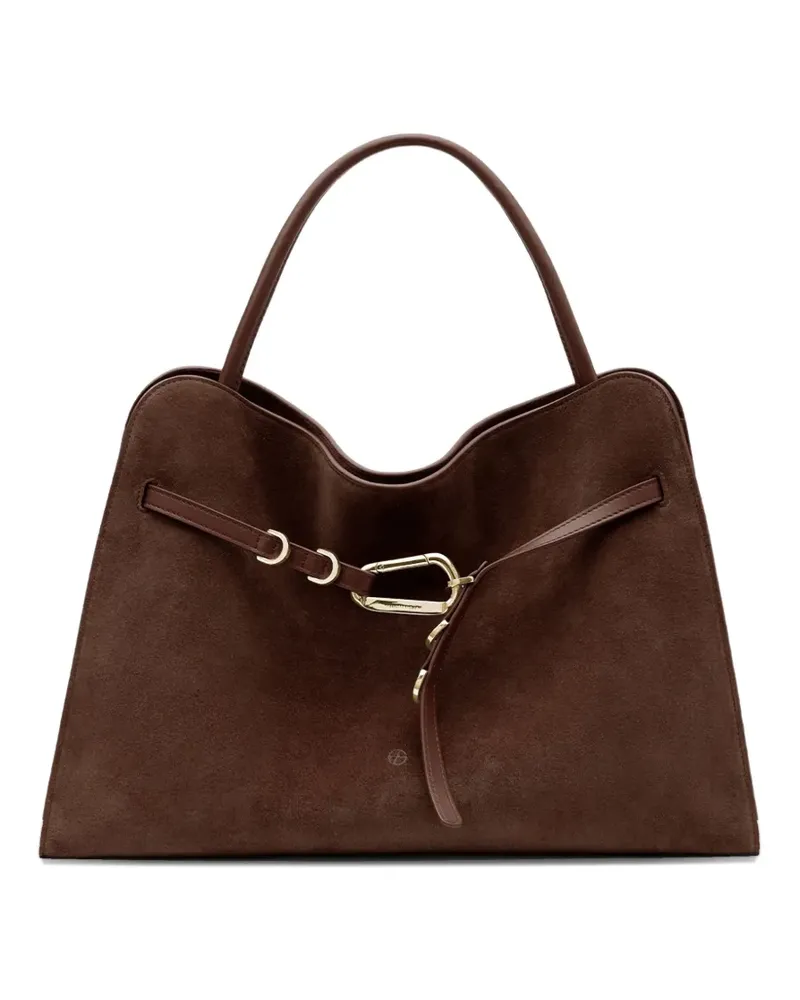 Francesco Biasia leather shoulder bag - Braun Braun