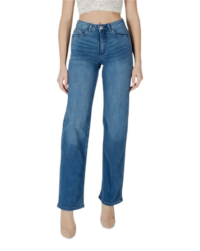 ICHI straight-leg jeans - Blau Blau