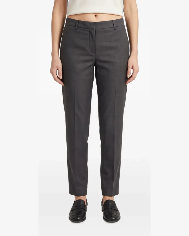 Brunello Cucinelli monili-embellished straight-leg trousers - Grau Grau