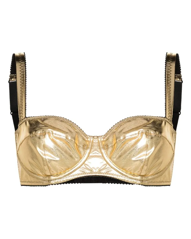 Dolce & Gabbana Balconette-BH mit Metallic-Optik - Gold Gold
