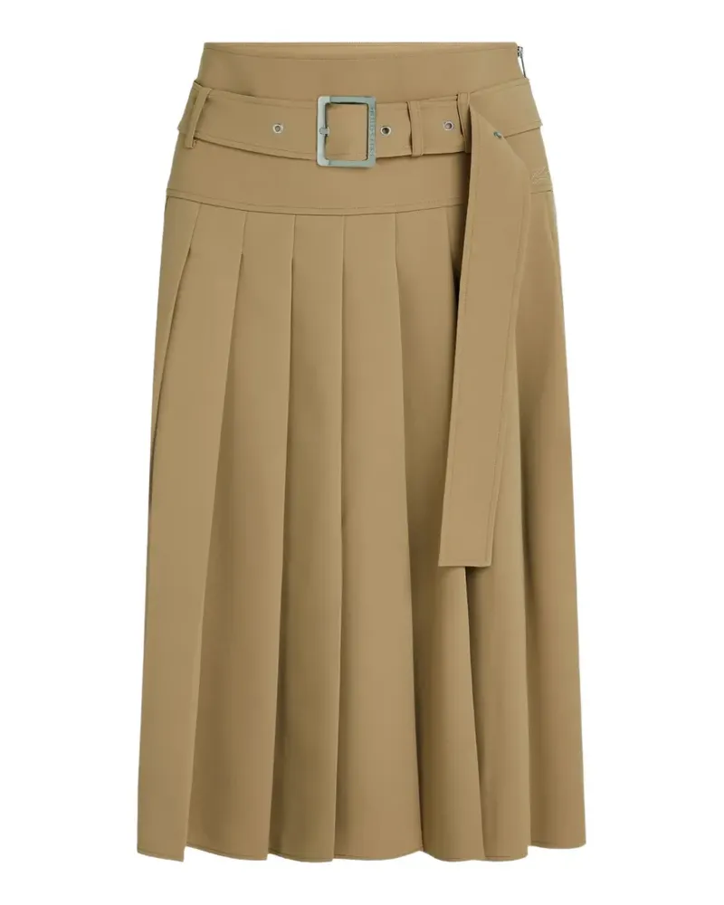 Karl Lagerfeld Midirock mit Falten - Nude Nude