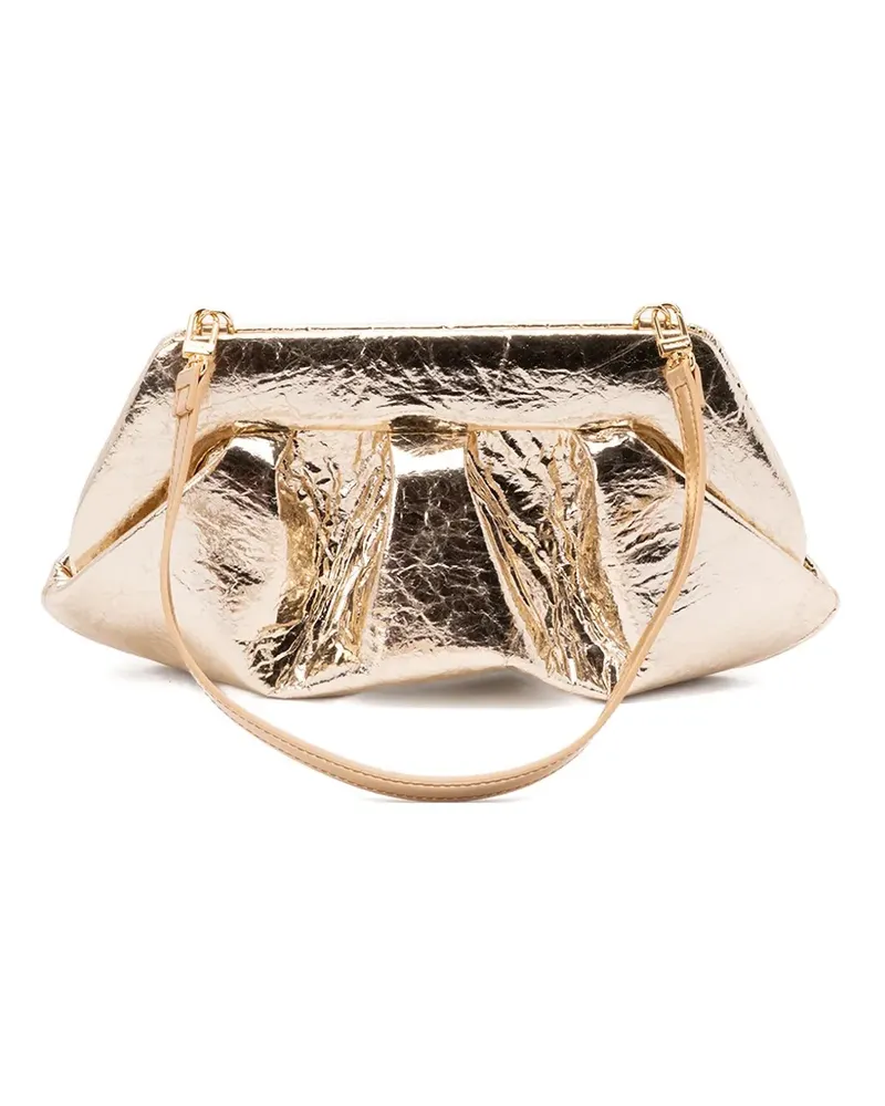 THEMOIRÈ Gea Pineapple Clutch im Metallic-Look - Gelb Gelb