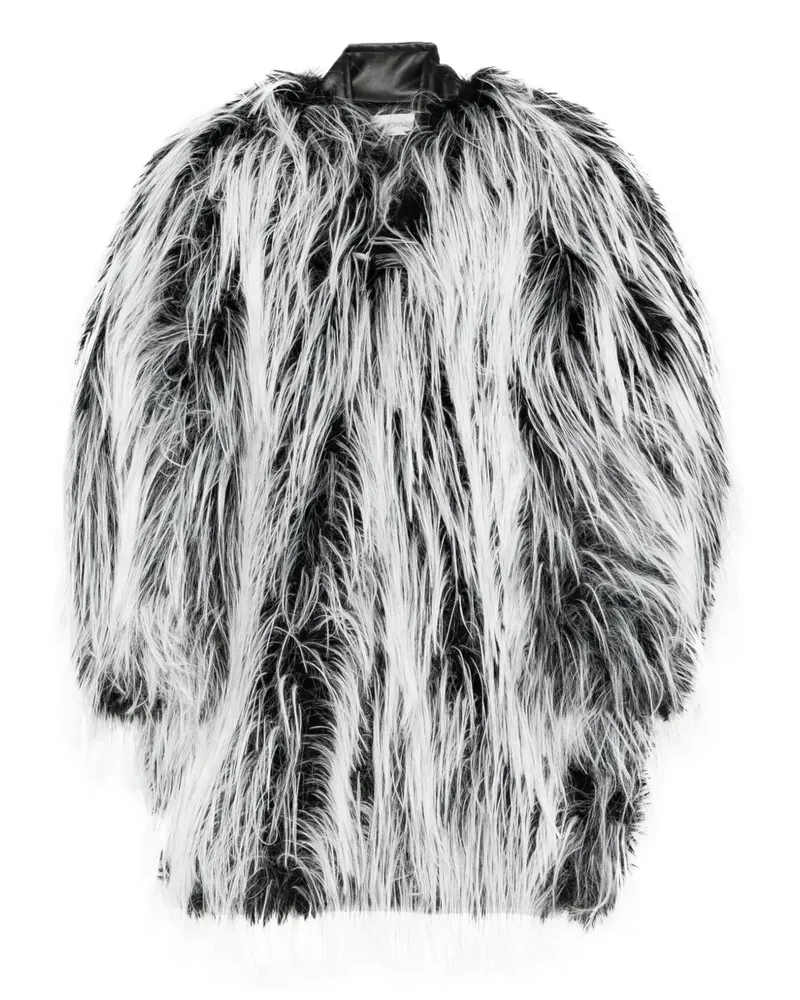 SPORTMAX Adesso Mantel aus Faux Fur - Schwarz Schwarz