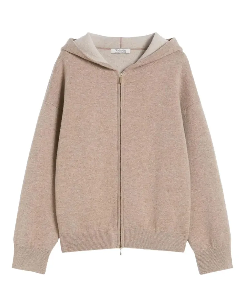 Max Mara Max Mara Kapuzencardigan mit Logo - Nude Nude