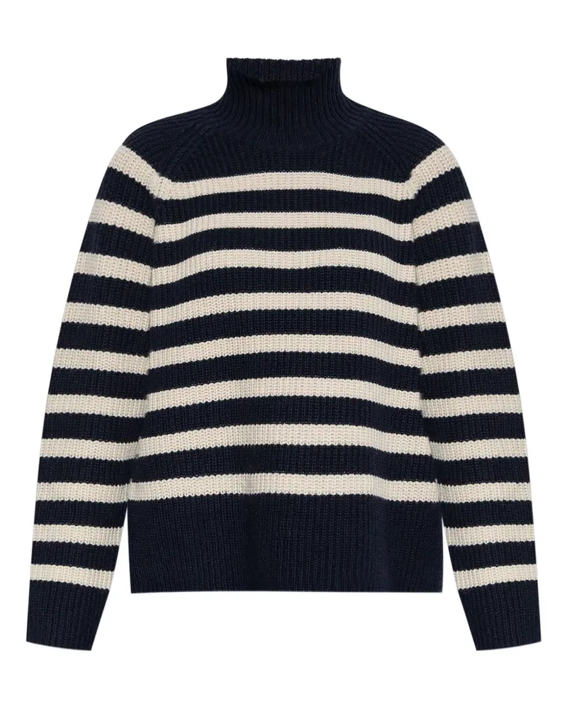 MUNTHE Gestreifter Pullover - Blau Blau